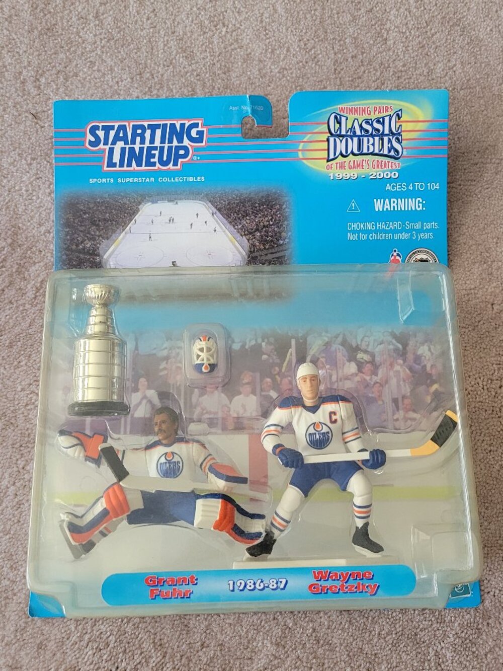 Wayne Gretzky Grant Fuhr Starting Lineup NHL Stanley Cup Figures Vintage NWT